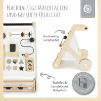 Lauflernwagen Black & White /  Personalisierbares Holzspielzeug mit Namen