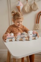 Label-Label - Stapelzug - Rosa / Personalisierbar