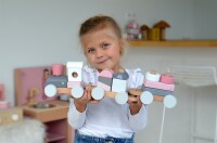 Label-Label - Stapelzug - Rosa / Personalisierbar