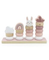 Label-Label - Kleine Stapelringe - Rosa /...