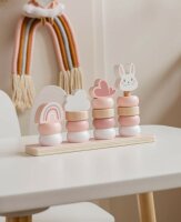 Label-Label - Kleine Stapelringe - Rosa /...