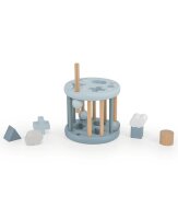 Label-Label - Formen-Sortierrad - Blau / Personalisierbares Holzspielzeug mit Namen