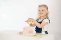 Label-Label - Toaster - Rosa / Personalisierbares Holzspielzeug mit Namen