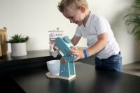 Label-Label - Küchenmaschine - Grün / Personalisierbares Holzspielzeug mit Namen & Geburtsdaten