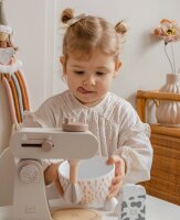 Label-Label - Küchenmaschine - Nougat /Personalisierbares Holzspielzeug mit Namen & Geburtsdaten