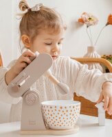 Label-Label - Küchenmaschine - Nougat /Personalisierbares Holzspielzeug mit Namen & Geburtsdaten