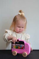 Label-Label - Barbapapa Holzauto /Personalisierbares...