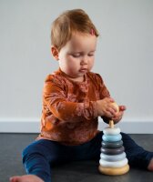 Tryco - Hölzerne Ringpyramide /Personalisierbares...