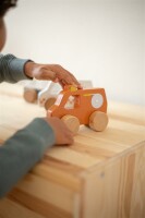 Tryco - Feuerwehrauto aus Holz /Personalisierbares Holzspielzeug mit Namen