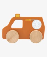 Tryco - Feuerwehrauto aus Holz /Personalisierbares Holzspielzeug mit Namen