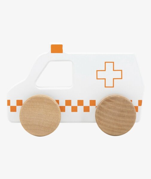 Tryco - Krankenwagen /Personalisierbares Holzspielzeug mit Namen