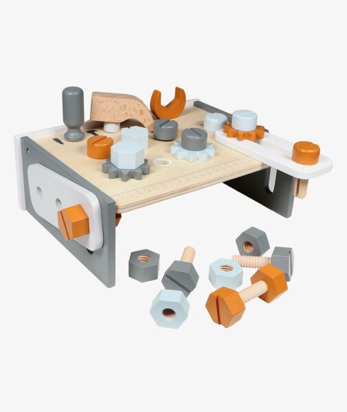 Tryco - Holztisch Werkbank /Personalisierbares Holzspielzeug mit Namen