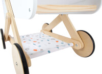 Puppenwagen "Little Button" /Personalisierbares Holzspielzeug mit Namen