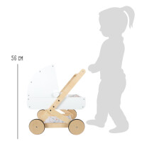 Puppenwagen "Little Button" /Personalisierbares Holzspielzeug mit Namen