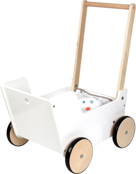 Schiebe- und Puppenwagen „Little Button“ /Personalisierbares Holzspielzeug mit Namen