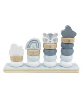 Label-Label - Kleine Stapelringe - Blau / Personalisierbar ohne Personalisierung