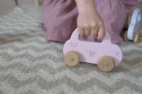 Label-Label - Kleines Auto - Rosa / Personalisierbar ohne Personalisierung