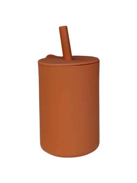 Tryco - Silikon - Trinkhalmbecher - Sienna