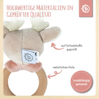 Greifling Reh mit Rassel Plüsch