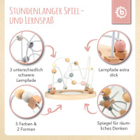 Motorikschleife mit Spiegel rose