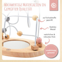 Motorikschleife mit Spiegel rose