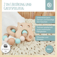 Beißring Eule mit Silikonkette