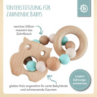 Beißring Eule mit Silikonkette
