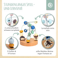 Mini Motorikschleife Waldtiere blau