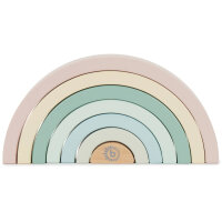 Regenbogen rose /Personalisierbares Holzspielzeug mit...