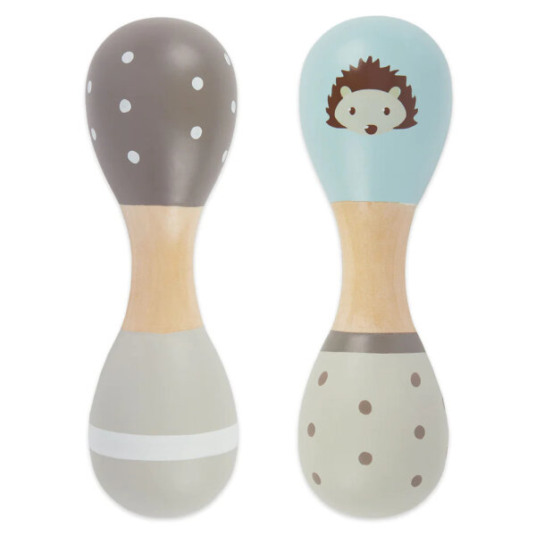 Hantelrasseln 2er Set Igel